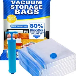 maitri enterprise 5Pack Vacuum Compression Storage Bags With Pump,Space Saver Sealer Bag M40 Travel Storage Vacuum Bags-picture-10