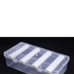 archdecome Multi-Utility Transparent Storage Box Pack of 2 – Space Saver Organizer for Home Jewellery, Bangles, Wrist Watch, Hair Bands Scrunchies Accessories Vanity Box image 2