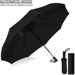 amaco Auto Open Close Button UV Umbrella Strong Folding 3-Fold Umbrella GOE 580 Umbrella image 1