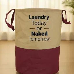 revupzone 45 L Beige, Maroon Laundry Basket-picture-27