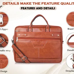 zipcraze Men Tan Messenger Bag image 4