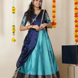 sonu creation Self Design Semi Stitched Lehenga Choli-picture-22