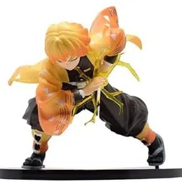 awestuffs Zenitsu Demon Slayer Attack Large Action Figure Toy Doll Statue image 3
