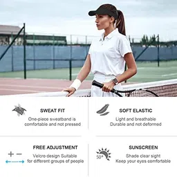 missby Women's Sports Sunshade Adjustable Visor Cap image 2