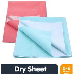 Moms Home Infants Kids Pack Of 2 Solid Waterproof Protector Dry Sheet-picture-37