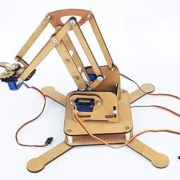4 DOF servo Controlled Robotic arm with Gripper Complete kit with 4 servo Assembled image 2