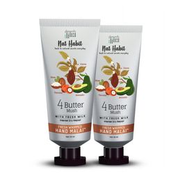 Nat Habit Set of 2 4 Butter Mush Fresh Whipped Hand Malai Cream - 25 ml Each-picture-10