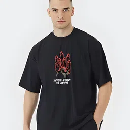 Stitchmeashirt Men Activchill Graphic Printed Round Neck Pure Cotton Relaxed Fit T-shirt-image-41