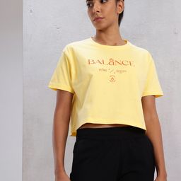 HRX by Hrithik Roshan Printed Pure Cotton Boxy Yoga T-shirt-picture-17