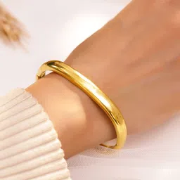 Rubans Voguish Women Handcrafted Gold-Plated Bangle-Style Bracelet-picture-25