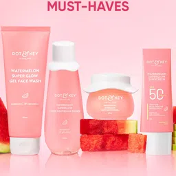 DOT & KEY Watermelon Skin Care Set - Face Moisturizer + Sunscreen + Face Cleanser + Toner-picture-37