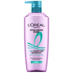 LOreal Paris Hyaluron Pure 72H Purifying Shampoo for Oily Scalp - Dry Hair - 800ml image 2