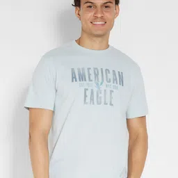 AMERICAN EAGLE OUTFITTERS Typography Printed Round Neck Short Sleeves Cotton T-shirt-picture-16