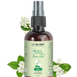 Nat Habit 100% Pure Fresh Distilled Mogra Flora Jal Toner For Skin Toning - 100ml-picture-0