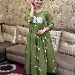 Anni Designer Women Floral Embroidered Regular Kurta with Trousers-picture-16