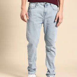 United Colors of Benetton Men Carrot Fit Cat Scratches Distress Jeans-picture-35