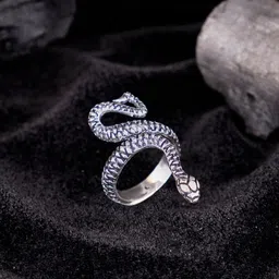 Studio One Love Silver-Plated Snake Design Adjustable Finger Ring-picture-10