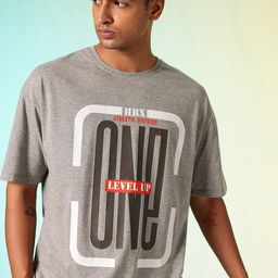 HRX by Hrithik Roshan Men Printed Drop-Shoulder Sleeves Oversized Pure Cotton T-shirt-picture-19