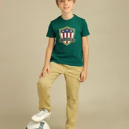 U.S. Polo Assn. Kids Boys Brand Logo Printed Pure Cotton T-shirt-picture-14