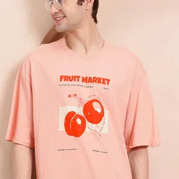 Mast & Harbour Relaxed Graphic & Typography Printed Pure Cotton T-shirt-picture-18