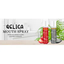 Qelica Set Of 2 Strawberry Mint & Silver Elachi Polar Mint Fresh Breath Spray-10g Each-image-85