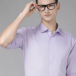 Park Avenue Men Slim Fit Self-Design Pure Cotton Formal Shirt-picture-14