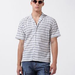 The Indian Garage Co Men Relaxed Fit Self Design Resort Wear Shirt-picture-25