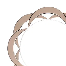 3 d mirror house Brown Glass Oriental Decorative Mirror image 4