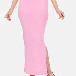 Studio Shringaar High Rise Side Slit Stretchable Cotton Lycra Saree Shapewear-picture-23