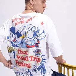 Kook N Keech Disney Mickey & Friends Printed Pure Cotton Oversized T-shirt-picture-15