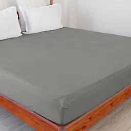 HOMEMONDE Grey King Size Terry Cotton Waterproof Mattress Protector-image-40