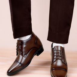 Bxxy Men 9 Cm Elevator Hidden Height Increasing Faux Leather Formal Derby Lace-up Shoes.-picture-22
