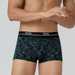 XYXX Men Black & Green Printed IntelliSoft Antimicrobial Micro Modal Artisto Trunks XYXXTRNK47256871 image 5