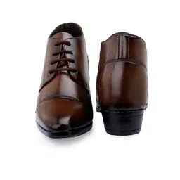 Bxxy Men 9 Cm Elevator Hidden Height Increasing Faux Leather Formal Derby Lace-up Shoes. image 3