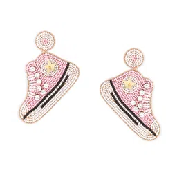 Zaveri Pearls Beads Embellished Contemporary Shoes Drop Earrings image 3