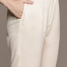 Readiprint Fashions Floral Embroidered Thread Work Pure Cotton Kurta with Trousers image 5