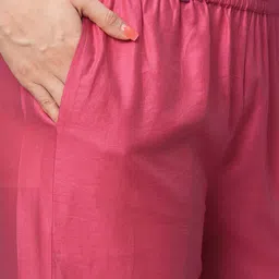 gosriki KALINI Ethnic Motifs Embroidered Straight Kurta With Trousers & Dupatta image 2