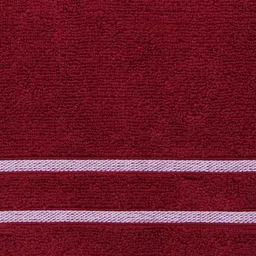 MARK HOME Maroon Cotton 500 GSM Zero Twist Anti Microbial Treated Bath Towel image 4
