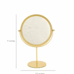 home4u Laverre Gold Mild Steel & Mirror image 3