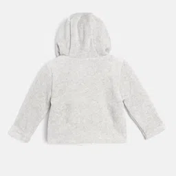 mothercare Unisex Kids White & Grey Printed Reversible Tailored Jacket image 3