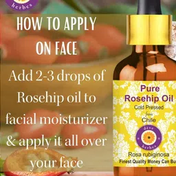 Deve Herbes Pure Rosehip Seed Cold Pressed Oil with Glass Dropper - 15ml image 5