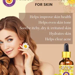 Deve Herbes Pure Evening Primrose Cold Pressed Oil with Glass Dropper - 100ml image 2