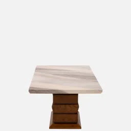 durian Harriet Marble Top Coffee Table In Beige Colour image 5