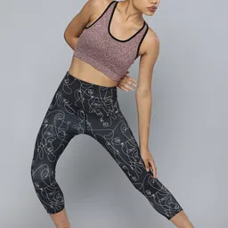 HRX by Hrithik Roshan Maroon Bra Lightly Padded image 4