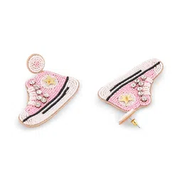 Zaveri Pearls Beads Embellished Contemporary Shoes Drop Earrings image 5