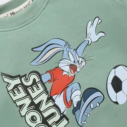 YK X Minute Mirth Boys Looney Tunes Printed Fleece Sweatshirt image 2