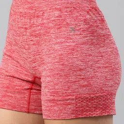 HRX by Hrithik Roshan Women Red Rapid Dry Yoga Seamless Shorts image 2