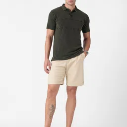 The Souled Store Vintage Wash Polo Collar Pure Cotton T-shirt image 4