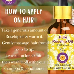 Deve Herbes Pure Rosehip Seed Cold Pressed Oil with Glass Dropper - 15ml image 4