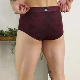 DaMENSCH Men Pack of 2 Deodorizing Modal Printed Anti Bacterial Briefs DAM-PRIN-B-QM-DG image 5